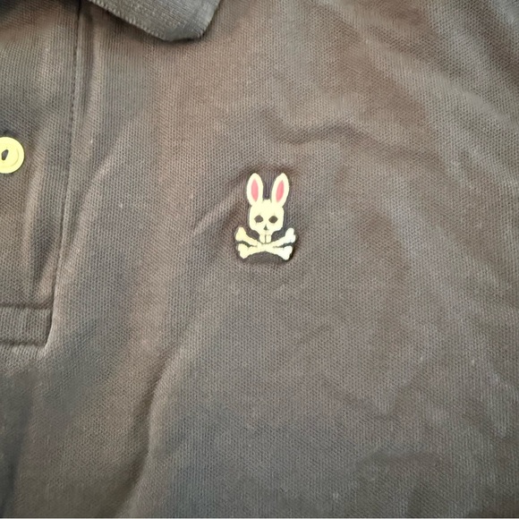 Psycho Bunny Pima Cotton Pique Navy Blue Polo Shirt XXL - Picture 3 of 8